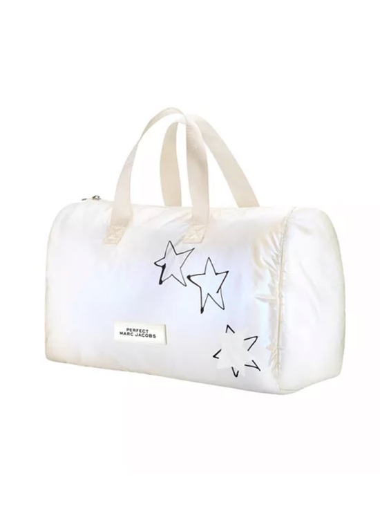 Marc Jacobs Handbags - Marc Jacobs White Nylon Star-Print Travel Duffel